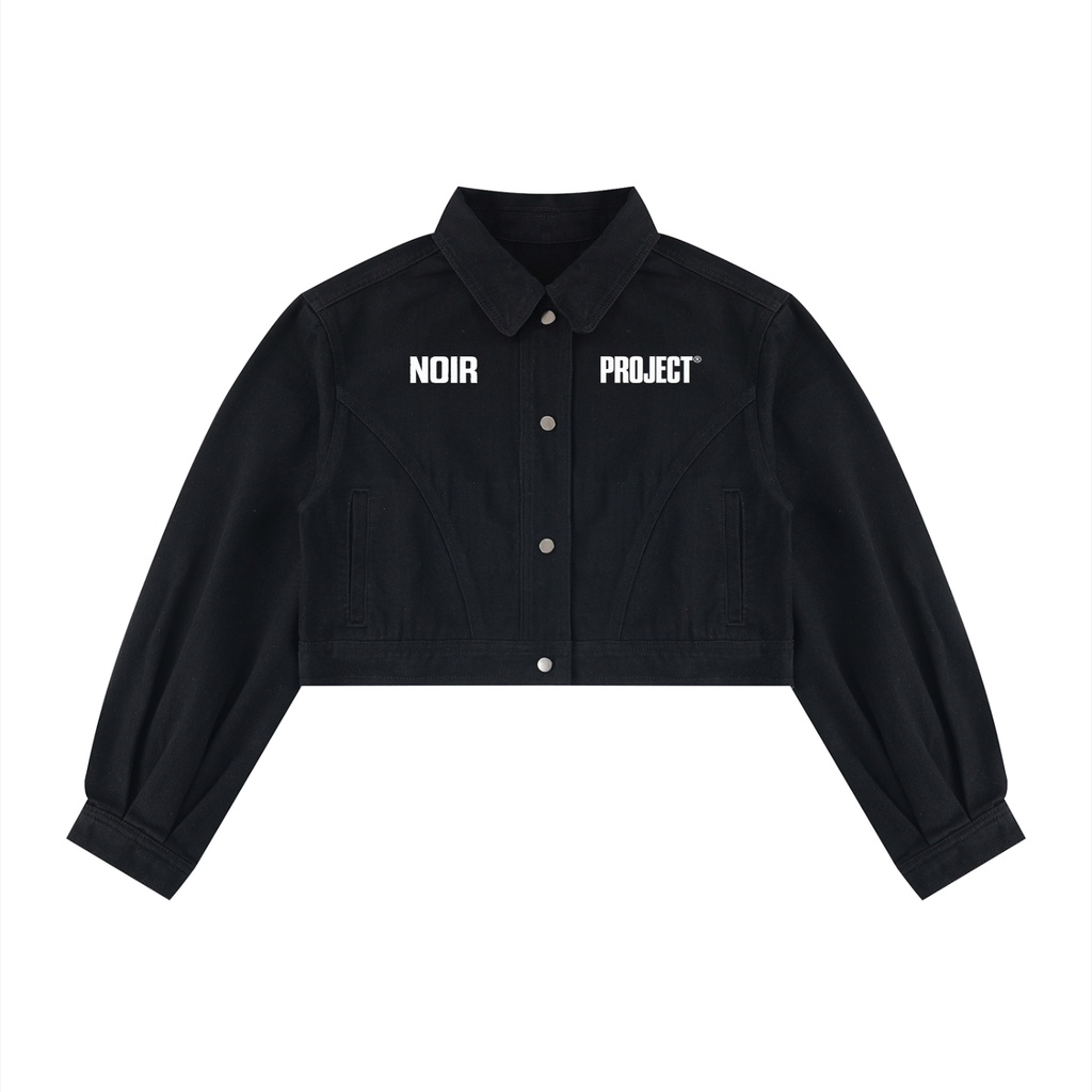NOIR PROJECT- Denim crop jacket women