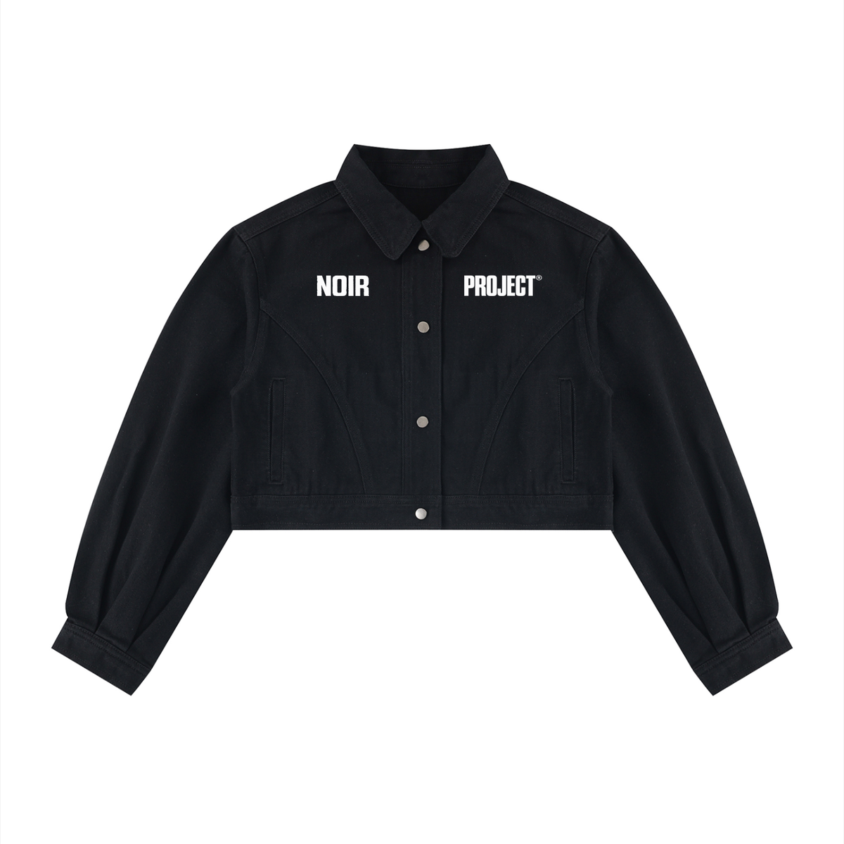 NOIR PROJECT- Denim crop jacket women