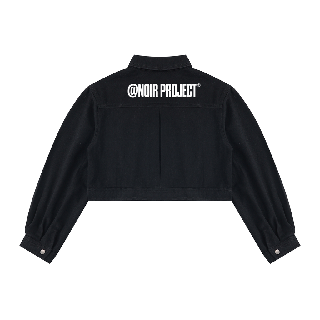 NOIR PROJECT- Denim crop jacket women