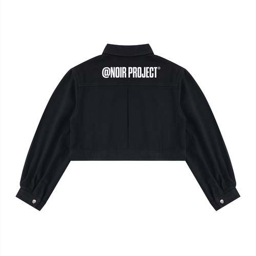NOIR PROJECT- Denim crop jacket women