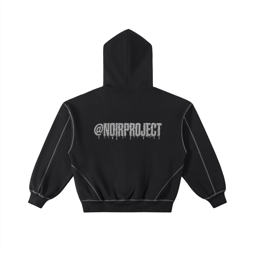 NoirProject -Noir Essential Zip Hoodie