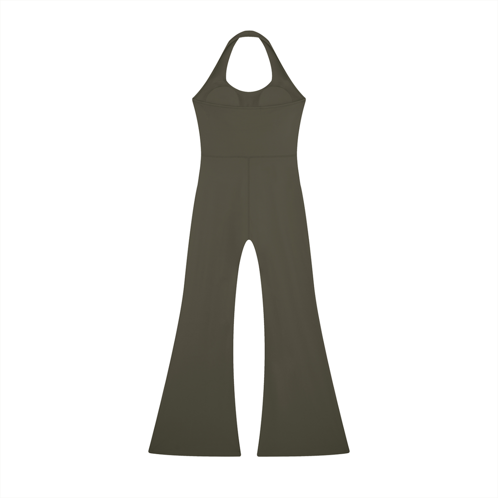 Noirproject - Women’s Halter Flared Jumpsuit